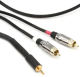 Audio kabel 3,5mm TRS na 2x RCA M/M 1m