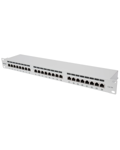 RACK PATCH PANEL CAT.6 FTP 24 PORT